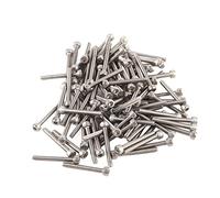 Oumefar 100pcs M3 Stainless Steel Hex Socket Cap Head Screws Bolts Set for Industrial and Construction Fasteners, Ideal for Home and Office Appliances (M3*25)