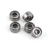 Oumefar 10Pcs 693ZZ Deep Groove Ball Bearing Miniature Double Rubber Sealed Ball Bearings Durable Multi-Use black Small Bearings for 3D Printer Wheel Roller Skates 3 * 8 * 4mm
