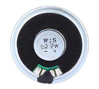 Oumefar 10Pcs 8Ω 2W 40mm Mini Speaker Intercom Car Home Ultra Thin Loudspeaker Accessories with Metal Shell Round Internal Magnet Speaker for DIY