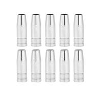 Oumefar 10pcs MIG Welder Torch Nozzles Copper Nozzle Accessories Replacement Parts for 15AK Welding Torch Gun