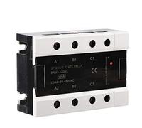 Oumefar 120A BRM3 120DA 3 Phase Solid State Relay Stable Load 24 480VAC Heavy Duty Industrial for AC Voltage Control(BRM3 120DA) Electricity