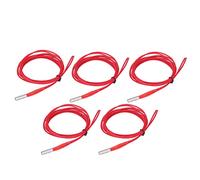 Oumefar 12V 40W Stainless Steel Heater Durable Easy to Connect Heating Tube for Anet A8 A6 A2 3D Printer 6x20mm 5PCS Set