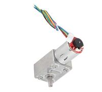 Oumefar 12V DC High Torque Gear Motor, Two Phase Reduction Gear Motor with Encoder, Long Service Life Low Noise, for Industrial Automation Robotics (40RPM)