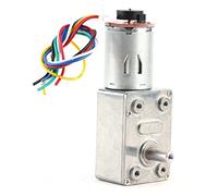 Oumefar 12V DC High Torque Gear Motor, Two Phase Reduction Gear Motor with Encoder, Long Service Life Low Noise, for Industrial Automation Robotics (30RPM)