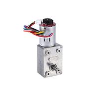 Oumefar 12V DC High Torque Gear Motor, Two Phase Reduction Gear Motor with Encoder, Long Service Life Low Noise, for Industrial Automation Robotics (10RPM)
