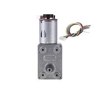 Oumefar 12V DC High Torque Gear Motor, Two Phase Reduction Gear Motor with Encoder, Long Service Life Low Noise, for Industrial Automation Robotics (100RPM)