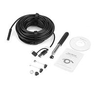 Oumefar 1pc Black 15 Meter USB Endoscope Digital Inspection Snake Camera Borescope with 2 Megapixel Waterproof Camera 6 LED Lights for Pipe Car Inspection