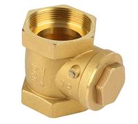 Oumefar 1pc DN50 Check Valve Brass Swing Non Return Valves 2" Female Thread One Way Valve Tube Connector Tool Prevent Water Backflow