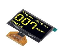 Oumefar 2.42in OLED Display Screen Module Bright Self-Luminous for Projects Liquid Crystal (Yellow)