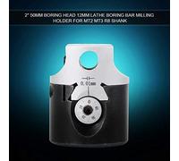 Oumefar 2 Inch Durable Boring Head Holder for MT2 MT3 R8 Shank, High Accuracy Boring Tool for Milling Machine, 40CR Steel Material