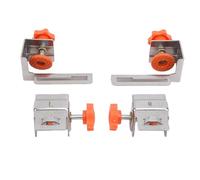 Oumefar 2 Pairs Large Drawer Panel Fixing Clamp, Stainless Steel, Stable Clamping for Various Furniture Making Projects