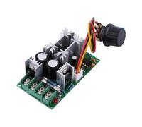 Oumefar 20A DC Motor Speed Controller, PWM Regulator Switch with Heat Sink and Fan, for DC10-60V High Power Driver Module