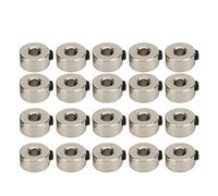 Oumefar 20Pcs RC Airplane Plane Landing Gear Wheel Stop Collar 3.1mm Stainless Steel RC Plane Model Aircraft Parts for RC Airplane Model Aircraft Model Toys