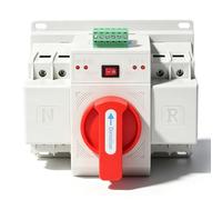 Oumefar 2P Mini Dual Power Transfer Switch, Automatic Manual Transfer Switch, 2P Dual Power Changeover for Hospitals, Banks, Chemicals with Short Circuit Protection (125A)