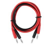 Oumefar 2Pcs 4mm Banana Plug to Banana Plug Test Cable Testing Wire Cables Lead Set 15A Multimeter Cable Test Leads Dual Stackable Banana Plug for Multimeter 1M