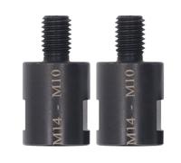 Oumefar 2PCS Angle Grinder Adapter, CVR Steel M10 M14 Thread Converter, Female to Male Interface Connector for Drill Bits Polishing Pads (M14 to M10)