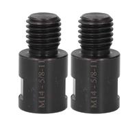 Oumefar 2Pcs Angle Grinder Adapter Kit, 5/8in-11 Male/Female to M14 Female/Male US Thread Converter Attachment for Drill Bits, Polisher Wheels, (M14 Male to 5/8in-11 Female)