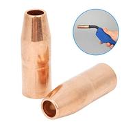 Oumefar 2pcs High Quality MIG Welding Gun Nozzle for Miller M-25/M-40 MIG Gun, 1/2inch Orifice, Durable Copper Material, 2-5/8inch Length, for Welding Enthusiasts