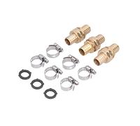 Oumefar 3 Piece Set of 3/4 Inch Quick Coupling Garden Hose Connectors for