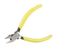 Oumefar 4 Inch Diagonal Side Flush Cutter Copper Precision Wire Shears Mini Clean Cut Pliers Nippers Repair Tool for Cutting Electronics Wires Copper Zip Ties Plastic Parts and Jewelry Making