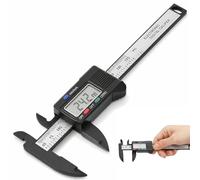 Oumefar 4 Inch Electronic Digital Caliper Digital Measuring Ruler, Calipers Measuring Tool, 0-100mm Measuring Range Large LCD Display Measuring Tool