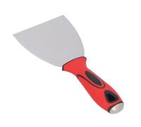 Oumefar 4 Inch Paint Scraper Tool, Stainless Steel Soft Rubber Handle Mirror Polished for Removing Paint Wallpaper Putty