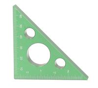 Oumefar 45 Degree Angle Ruler, High Precision 3 Inch Triangle Square Ruler, Lightweight, Thick, for Woodworking (Green)