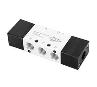 Oumefar 4A120-06 2 Position 5 Way Pneumatic Air Valve Compact Structure and High Wear Resistance for Mechanical and Textile Equipment PT1/8in