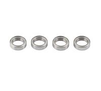 Oumefar 4Pcs RC Ball Bearing Kit RC Car Parts,10x15x4mm Stainless Steel Bearing for Arrma 3S 1/10 RC Car Crawler RC Accessories