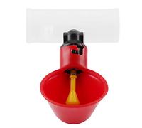 Oumefar 5 PCS Poultry Water Drinking Cups Bird Drinker Feeder Plastic Automatic Drinker for Livestock Chicken Hen Chicken Coop Feed Bow(25mm) Feeding supplies