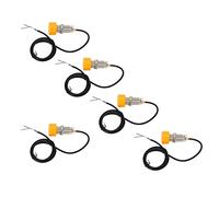 Oumefar 5 Pcs Proximity Switch PNP Normally Open Durable Sensor for Industrial Automation IP65 20mm Detection