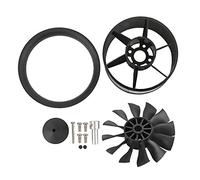 Oumefar 50mm EDF 12 Blades Ducted Fan Brushless Motor with Brushless Motor QX Motor for RC Airplane 50mm EDF Set (reverse paddle) Model Toys