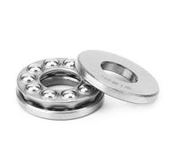 Oumefar 51201 Axial Ball Thrust Bearing, Low Noise, Smooth Operation for Machinery Manufacturing, 5pcs, High Precision Steel, 12mm Inner Diameter