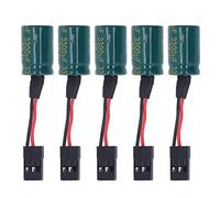 Oumefar 5pcs RC Drone Voltage Protector Large Capacitor Receiver Voltage Protector with Plug for FUTABA