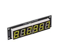 Oumefar 6 Digit 7 Segment Yellow Light Digital Display Module for LED Clock Display, Plug and Play, 2 Pins Connection, for DIY Enthusiasts