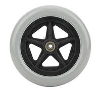 Oumefar 7 Inch Wheelchair Walker Replacement Wheels - Max Load 120KG - Anti-Slip Rubber Single-Wheel Steering Caster Rollator and Easy to Install Replacement Accessories for Wheelchairs Carts