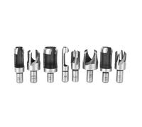 Oumefar 8Pcs Cutting Shank Drill Bit Tapered Claw Drill Bit Claw-Type Portable Wood Plug Cutters Set Woodworking Tool for Bench/Electric drillsPower tool accessories