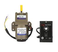 Oumefar AC 220V Motor Speed Controller Speed Adjustable Stepless Governor Regulator with Electric Geared Motors(5k)