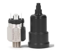 Oumefar Adjustable Air Pressure Switch, Stainless Steel Rubber Diaphragm Type Pressure Switch Pump Control Water Air Pressure for Industrial Automation and Mechanical Equipment