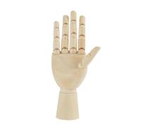 Oumefar Art Wooden Hand Model Women's Realistic Drawing & Painting Mannequin (Medium,7ins,Wood,All Ages,All Seasons,Non Foldable)