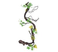 Oumefar Artificial Reptiles Vine Climber Jungle Forest Bend Branch Terrarium Cage Decor Artificial Climbing Plants for Lizards Frogs Snakes(L) Reptile decorative landscaping supplies