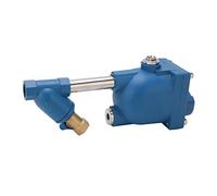 Oumefar Automatic Aluminum Alloy Air Compressor Drainer for Gas Tank, Resistant Pneumatic Drainage Valve, Keep Compressed Air and Dry, for Compressed Equipment, DN15/DN10