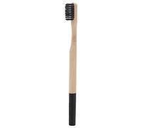 Oumefar Bamboo Toothbrush, Oral Care Toothbrush Natural Bamboo Toothbrush Nylon Small Brush Head Biodegradable Soft Bristle Toothbrush 6 Colors for Adult(Black)