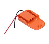 Oumefar Battery Adapter, Portable Power Dock Adapter with Fixing Hole, ABS Material, Battery Adapter for 18V Battery Connectors