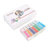 Oumefar Biology Prepared Slides, 35pcs Glass Microscope Specimens Set with Plants Cells, Lab Slides for Student Science Education Homeschool