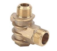 Oumefar Brass Air Compressor Check Valve, 1/2x3/4-16x10 Threaded with Uniform Force, Reusable for Tank, Pump, Pipe, Free Connection