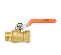 Oumefar Brass Pipe Ball Valve, Shut Off Valve 3/4" DN20 Male and Female Thread Ball Valve Shut Off Switch Dual-Direction Lever Handle