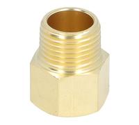 Oumefar Brass Pipe Fittings Durable Extension Adapter for Plumbing 10Pcs Set for Shower Head, Tub Spout, Outlets