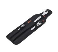 Oumefar Breaker Bar Set Strong Lever Extension Long Socket Wrench for Mechanics Storage Bag Included