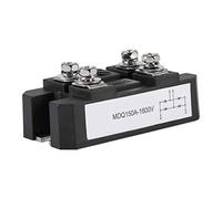 Oumefar Bridge Rectifier Black Single-Phase Diode Bridge Rectifier Module Output DC 150A Amp High Power 1600V